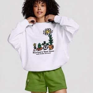 Under Amour Women’s Icon Heavyweight Terry Crewneck Sweatshirt *NEW w tags*sz M